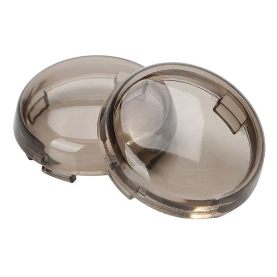 2" Inch Smooth Plastic Lens for Harley-Davidson Flat LED Turn Signal Light Inserts (Clear / Smoke / Amber / Red)